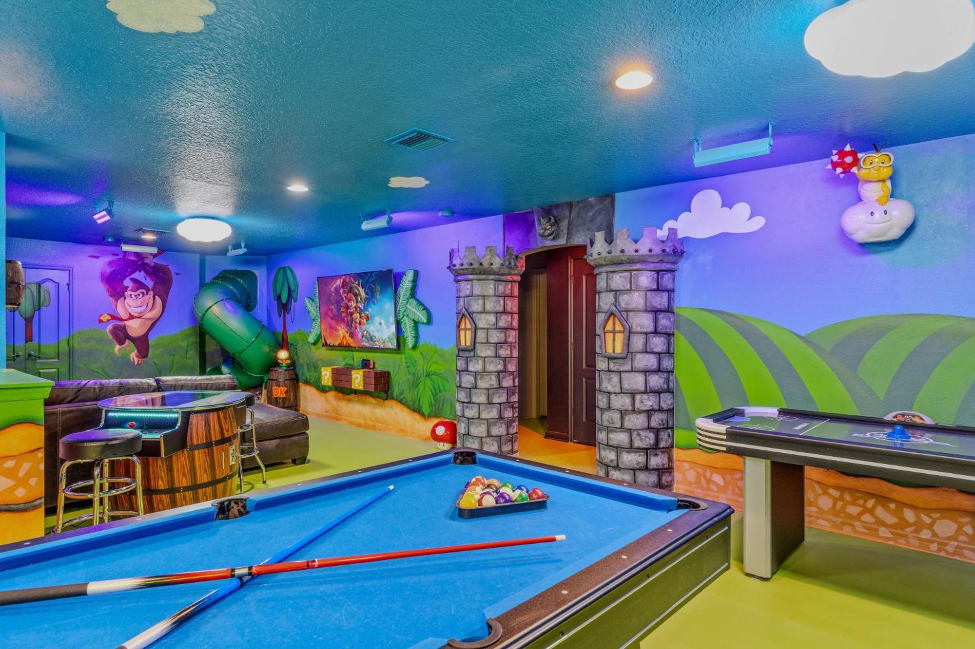 Mario'S Magic Mansion - Family Fun! Private Heated Pool & Spa 4 Miles To Disney! Villa Kissimmee Exterior photo